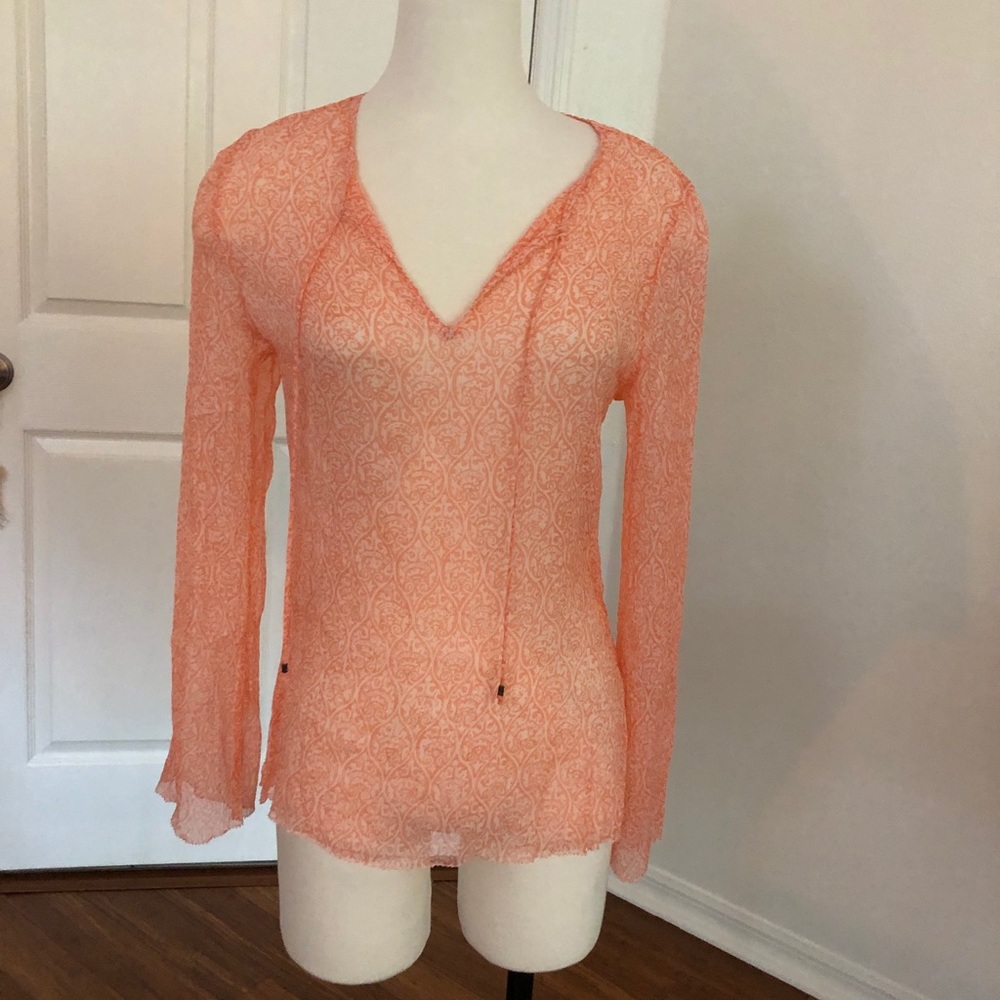 Coral blouse from Janeville